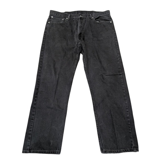 Levi's Other - Levis 505 Jeans Mens 40x30 Black Regular Fit Straight Leg Denim Classic Workwear